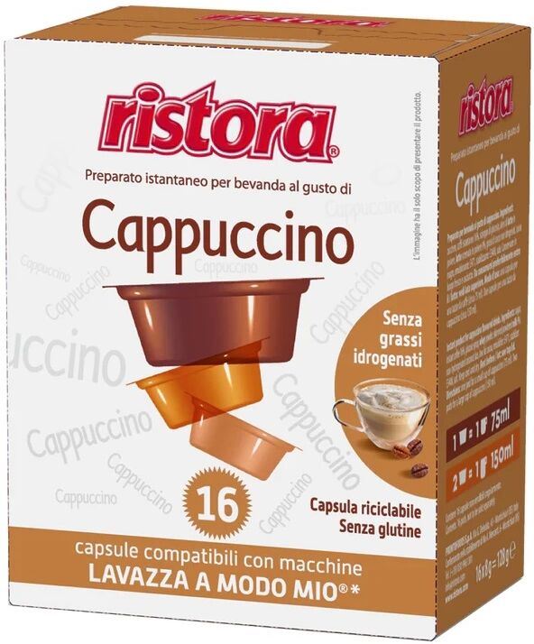 Ristora 16 Capsules De Cappuccino Compatibles Lavazza A Modo Mio