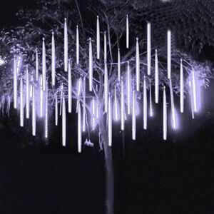 Guirlandes Lumineuses Chute De Neige LED Noel   Exterieur - Sapin - Blanc