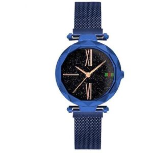 Montre étanche ciel étoilé pour femmes - Bleu - Publicité