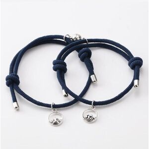 Bracelets De Couple Magnétiques - 2 pièces - Bleu