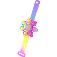 Bracelet Anti-Stress En Silicone – Jouet Anti Stress pour Enfant – Jaune violet