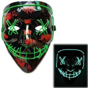 Masque Lumineux "The Purge" Halloween - Vert