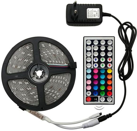 polocast Bande Lumineuse LED Avec télécommande - RGB5050 10 mètres (2 x 5 mètres) Waterproof