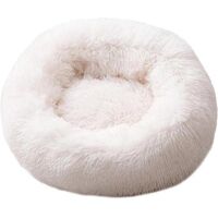 swankysale Lit En Peluche Doux Et Moelleux – Pour Chat Et Chien – Blanc L – 70 cm