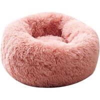 Lit En Peluche Doux Et Moelleux – Pour Chat Et Chien – Rose M – 60 cm