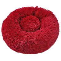 swankysale Lit En Peluche Doux Et Moelleux – Pour Chat Et Chien – Rouge S – 50 cm