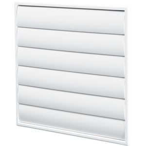 Grille de recouvrement Blauberg Decor UG155 avec volet de gravité - Publicité Grille de recouvrement Blauberg Decor UG155 avec volet de gravité - Publicité