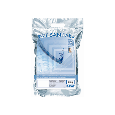 BWT Sanitabs régénérant sel 94241 8 kg, sac - Publicité BWT Sanitabs régénérant sel 94241 8 kg, sac - Publicité