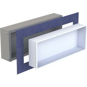 Schedel Multistar vision niche  BOX3080MR 300 x 800 x 120 mm, avec cadre, bianco blanc