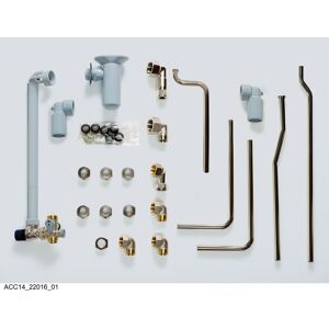 Vaillant jeu de tuyauterie en saillie Vaillant Vih r 0020183760 150 l, 10 bar, pour Chauffe-eau électronique mural à accumulation