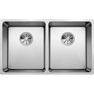 Blanco Andano 340/340-u evier 522983 74,5x44cm, Inox satine, pour Inox