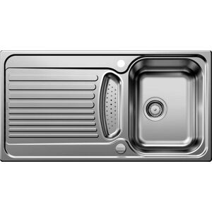 Blanco evier 526336 95 x 50 cm, Inox fini naturel, reversible, de drain telecommande, bol