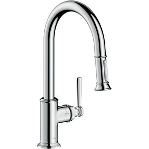 Hansgrohe Axor Montreux melangeur de cuisine 16581000 chrome, douchette extractible, plage de pivotement reglable