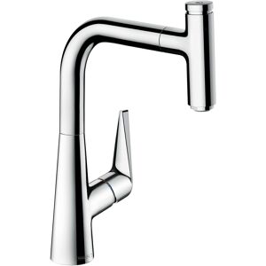 Hansgrohe Talis Select S220 raccord de cuisine 72822800 Inox optique, pivotant, extractible. Bec