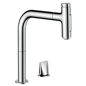 Hansgrohe Metris Select 801 melangeur de cuisine trou 73818000 chrome , 2jet, douchette extractible