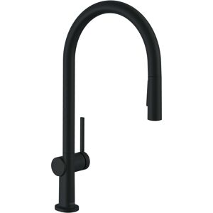 Hansgrohe Talis M54 melangeur de cuisine 72801670 avec douchette extractible 2jet, sBox, noir mat