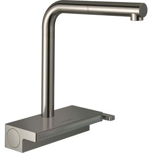 Hansgrohe Aquno Select M81 Melangeur de cuisine Inox match3 Inox , avec douchette extractible, 2jet