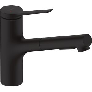 Hansgrohe Zesis M33 150 melangeur de cuisine 74803670 douchette, 2jet, sBox lite, noir mat