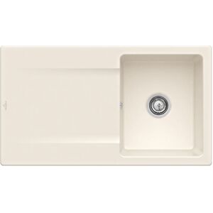 Villeroy und Boch Villeroy & Boch Siluet evier encastre 333501KR avec jeu de dechets et fonctionnement manuel, crema