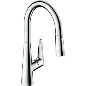 Hansgrohe Talis mitigeur d'évier 72817000 avec douchette extractible, 2jets, 4,7 l/min, chromé