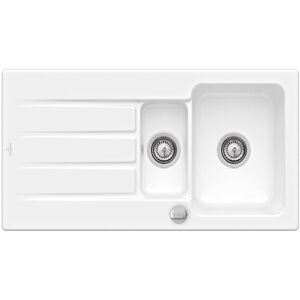 Villeroy & Boch Architectura MetalRim Évier - Réversible, 60cm, Blanc - Publicité Villeroy & Boch Architectura MetalRim Évier - Réversible, 60cm, Blanc - Publicité