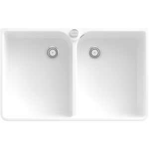 Évier double Villeroy & Boch - Blanc - 638002R1 - Publicité Évier double Villeroy & Boch - Blanc - 638002R1 - Publicité
