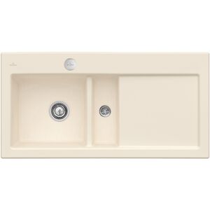 Évier de cuisine Villeroy & Boch Subway 60 - Ivoire, Égouttoir à droite - Publicité Évier de cuisine Villeroy & Boch Subway 60 - Ivoire, Égouttoir à droite - Publicité