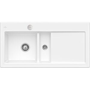 Villeroy & Boch Subway 60 - Évier en céramique rectangulaire avec écouloir droit - Évier de cuisine - Publicité Villeroy & Boch Subway 60 - Évier en céramique rectangulaire avec écouloir droit - Évier de cuisine - Publicité