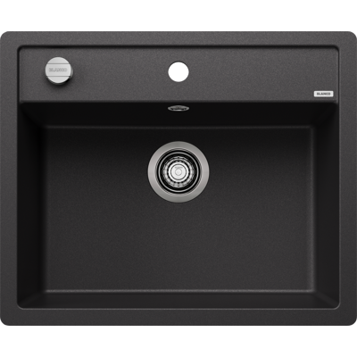 Blanco évier 514773 60,5 x 50 cm, PuraDur anthracite, télécommande de vidange avec commande rotative - Publicité Blanco évier 514773 60,5 x 50 cm, PuraDur anthracite, télécommande de vidange avec commande rotative - Publicité