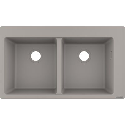 Hansgrohe Modèle 43316380 880 x 510 mm - 2 Bassins - Fregadero encastré - Publicité Hansgrohe Modèle 43316380 880 x 510 mm - 2 Bassins - Fregadero encastré - Publicité
