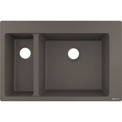 Hansgrohe S510-F635 Évier encastré - 2 bassins - Steingrau - Publicité Hansgrohe S510-F635 Évier encastré - 2 bassins - Steingrau - Publicité