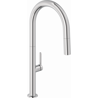 Kludi AUREA Robinet de cuisine 558520575 avec douchette extractible, bec orientable, chromé - Publicité Kludi AUREA Robinet de cuisine 558520575 avec douchette extractible, bec orientable, chromé - Publicité