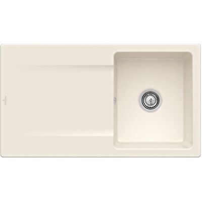 Évier Siluet 50 de Villeroy & Boch - Réversible TitanCeram - Drain automatique - Publicité Évier Siluet 50 de Villeroy & Boch - Réversible TitanCeram - Drain automatique - Publicité