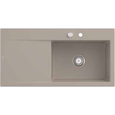 Villeroy & Boch - Évier en céramique moderne 60cm - Beige - Publicité Villeroy & Boch - Évier en céramique moderne 60cm - Beige - Publicité