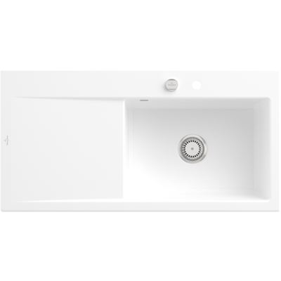 Évier Villeroy & Boch Subway Style 60 - Résistant, Blanc - Publicité Évier Villeroy & Boch Subway Style 60 - Résistant, Blanc - Publicité