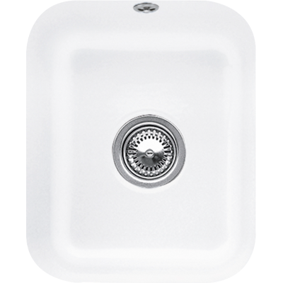 Évier en céramique blanc Stone White Villeroy & Boch - 1 cuve 45cm - Publicité Évier en céramique blanc Stone White Villeroy & Boch - 1 cuve 45cm - Publicité