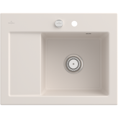 Évier compact Subway 45 de Villeroy & Boch - Crème - Publicité Évier compact Subway 45 de Villeroy & Boch - Crème - Publicité