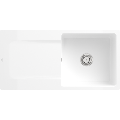 Villeroy und Boch Villeroy et Boch Siluet Villeroy et Boch encastrer 33361FKG avec ensemble de déchets et fonctionnement manuel, Blanche-Neige - Publicité Villeroy und Boch Villeroy et Boch Siluet Villeroy et Boch encastrer 33361FKG avec ensemble de déchets et fonctionnement manuel, Blanche-Neige - Publicité