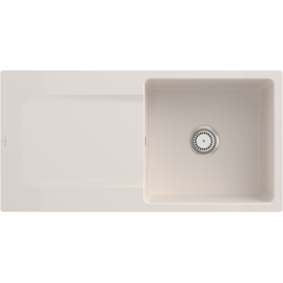 Évier Siluet Flat de Villeroy & Boch - Réversible, TitanCeram, 60cm - Publicité Évier Siluet Flat de Villeroy & Boch - Réversible, TitanCeram, 60cm - Publicité