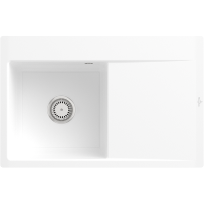 Evier Villeroy & Boch Subway Style 45 Flat - Plat, Blanc - Publicité Evier Villeroy & Boch Subway Style 45 Flat - Plat, Blanc - Publicité