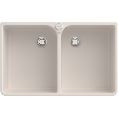 Évier double Villeroy & Boch - Kit de vidange, 80cm - Publicité Évier double Villeroy & Boch - Kit de vidange, 80cm - Publicité