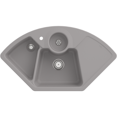 Évier d'angle Villeroy & Boch 670801KD - Ensemble de vidange, Avec commande manuelle - Publicité Évier d'angle Villeroy & Boch 670801KD - Ensemble de vidange, Avec commande manuelle - Publicité