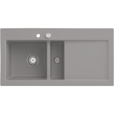 Évier Villeroy & Boch Subway 60 Gris - Céramique Résistante - Publicité Évier Villeroy & Boch Subway 60 Gris - Céramique Résistante - Publicité
