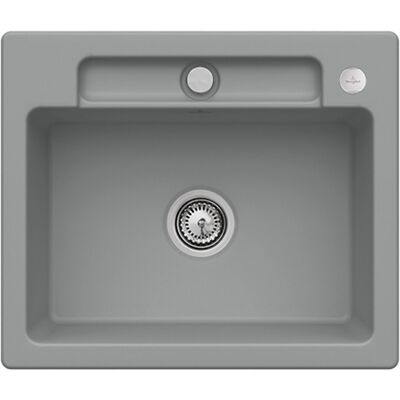 Villeroy & Boch Villeroy&boch - Évier Siluet 1 cuve CeramicPlus - Gris - Publicité Villeroy & Boch Villeroy&boch - Évier Siluet 1 cuve CeramicPlus - Gris - Publicité