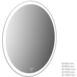 Miroir lumineux LED Emco 109120012000400 Ø 1200 mm, avec decoupe lumineuse sur tout le pourtour
