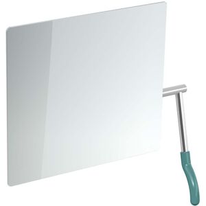 miroir inclinable Hewi 802.01.100R55 725x741x73mm, levier a droite, bleu aqua