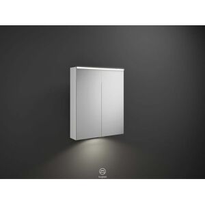 Burgbad Eqio armoire miroir SPGT065F2009 65 x 80 x 17 cm, Blanc Brillant