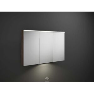 Burgbad Eqio armoire miroir SPGT120LF2012 120 x 80 x 17 cm, gauche, décor marron truffe