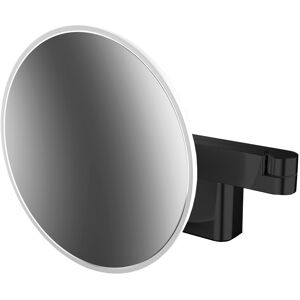 Miroir LED mural Emco - Grossissement 5x, Dimmable, Noir - Publicité Miroir LED mural Emco - Grossissement 5x, Dimmable, Noir - Publicité