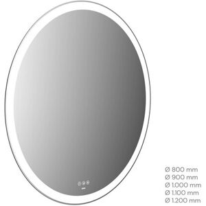 Miroir LED Emco MI 310+ - Rond, Contrôle tactile, 1100mm - Publicité Miroir LED Emco MI 310+ - Rond, Contrôle tactile, 1100mm - Publicité